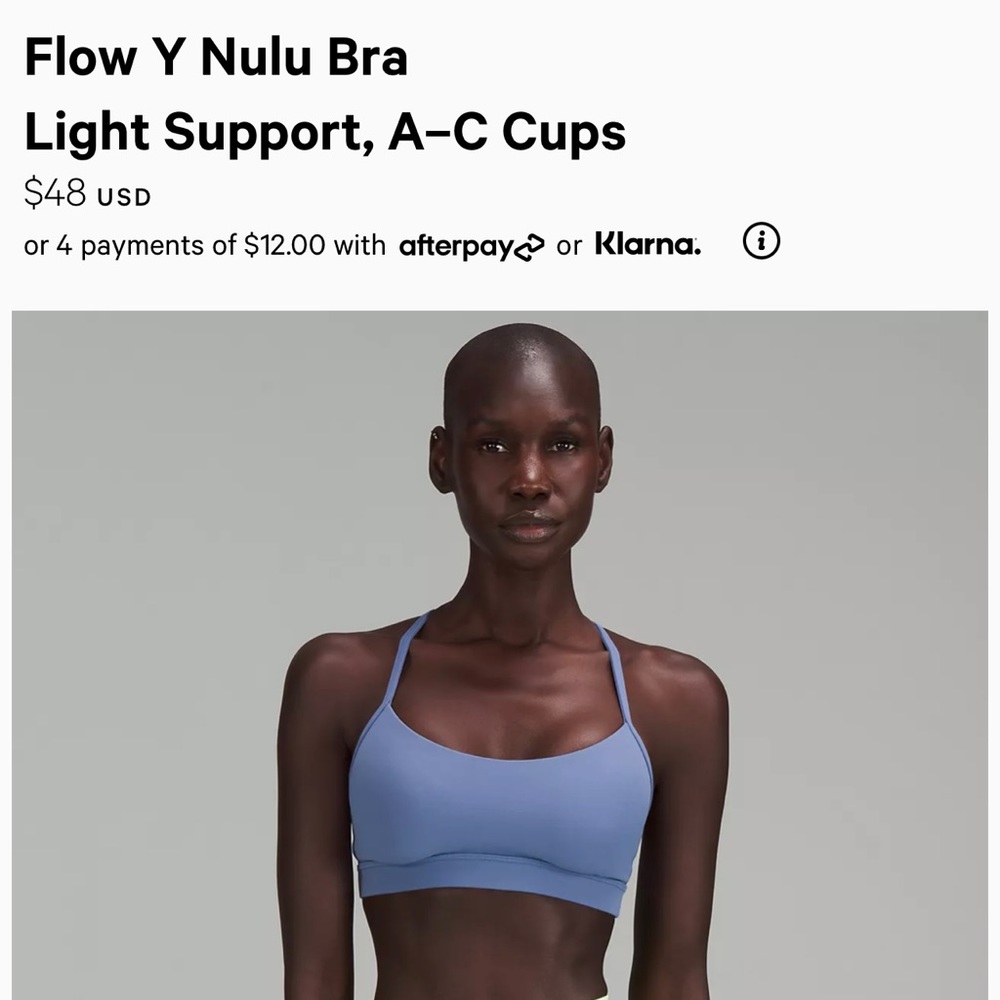 Lululemon Flow Y Nulu Sports Bra